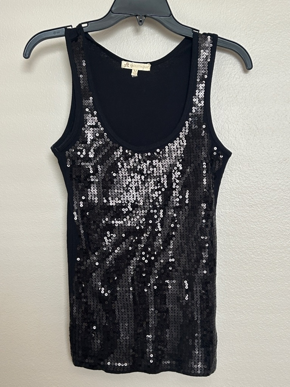 NEW Black Sequin Tank Top